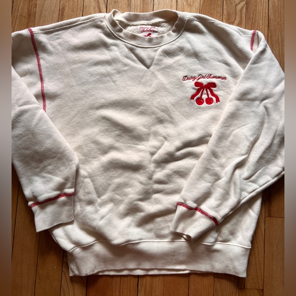 Dairy Boy Dairy Girl Summer Cherry Stitch Pullover - Picture 1 of 4